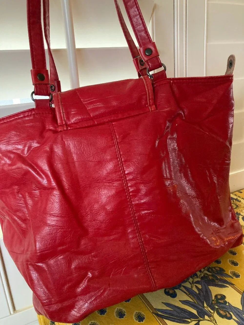 Red Leather Capezio bag